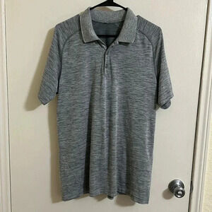 EUC Lululemon Gray Button Up Polo